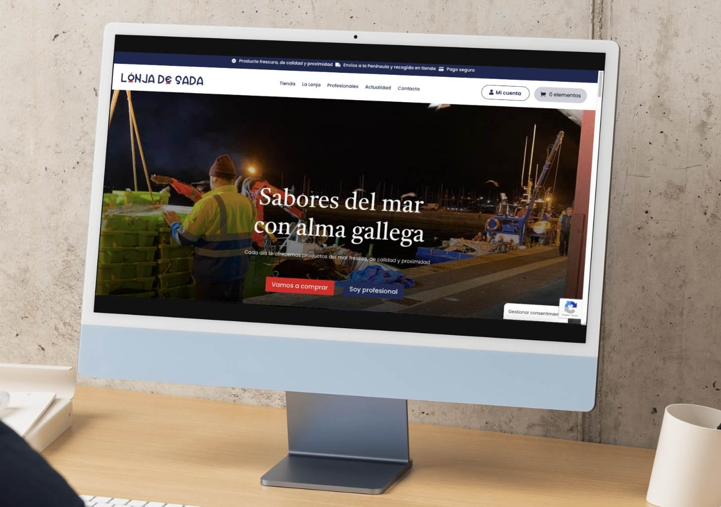 La Lonja de Sada lanza su nueva tienda online
