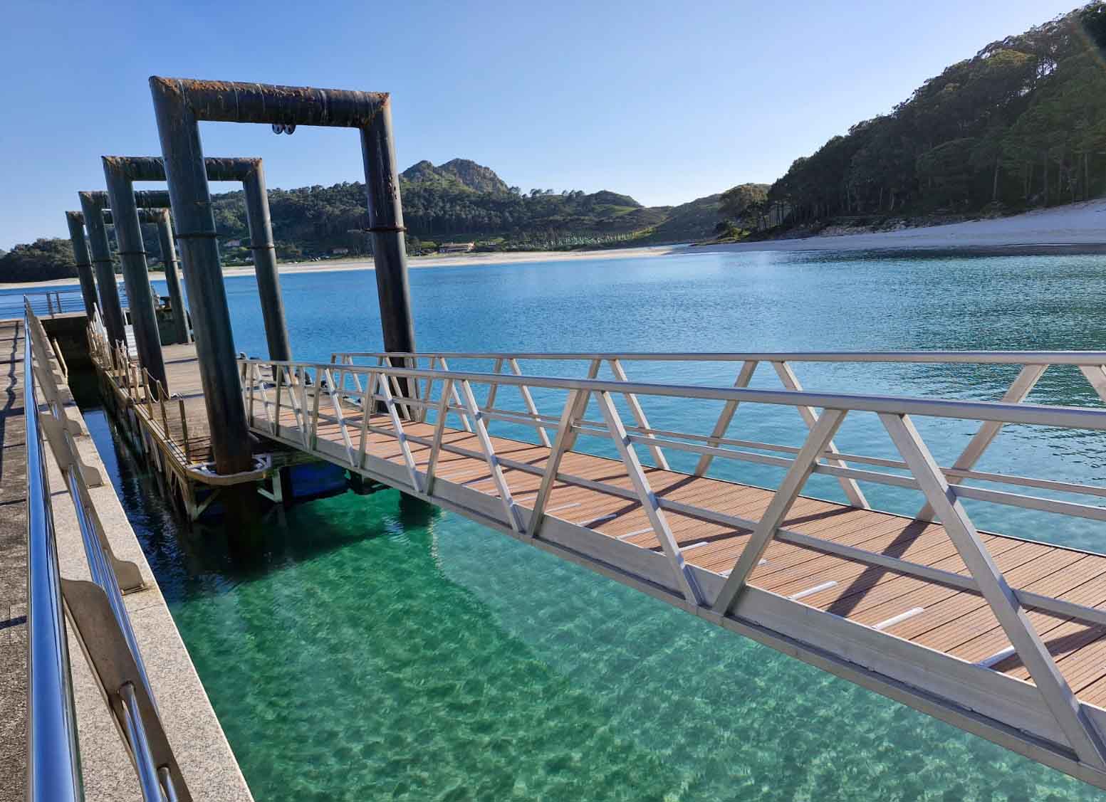 El Muelle de Rodas, listo para la temporada alta