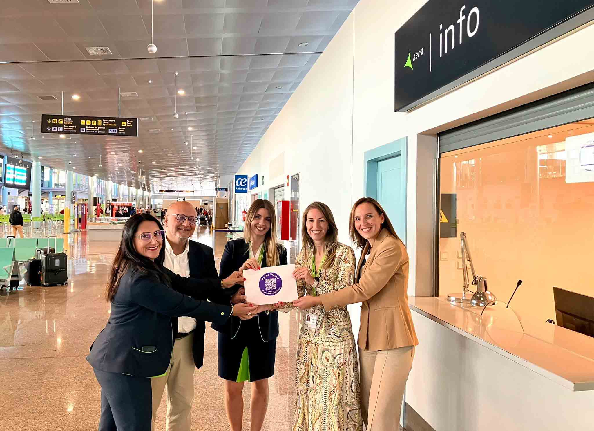 El Aeropuerto de Vigo pone en marcha un punto violeta oficial en su terminal