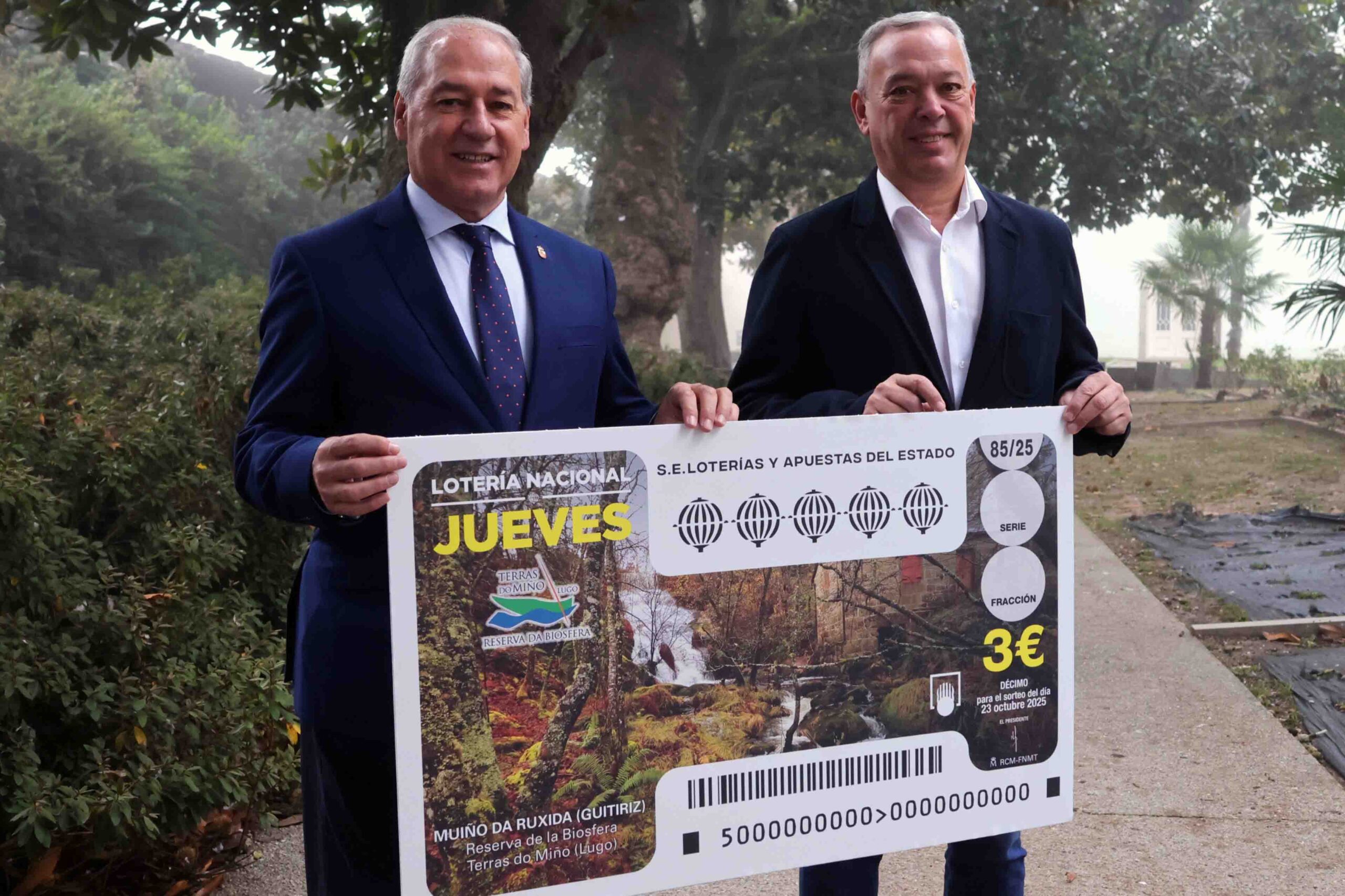 La Reserva de la Biosfera Terras do Miño será imagen del boleto de la Lotería Nacional del próximo jueves