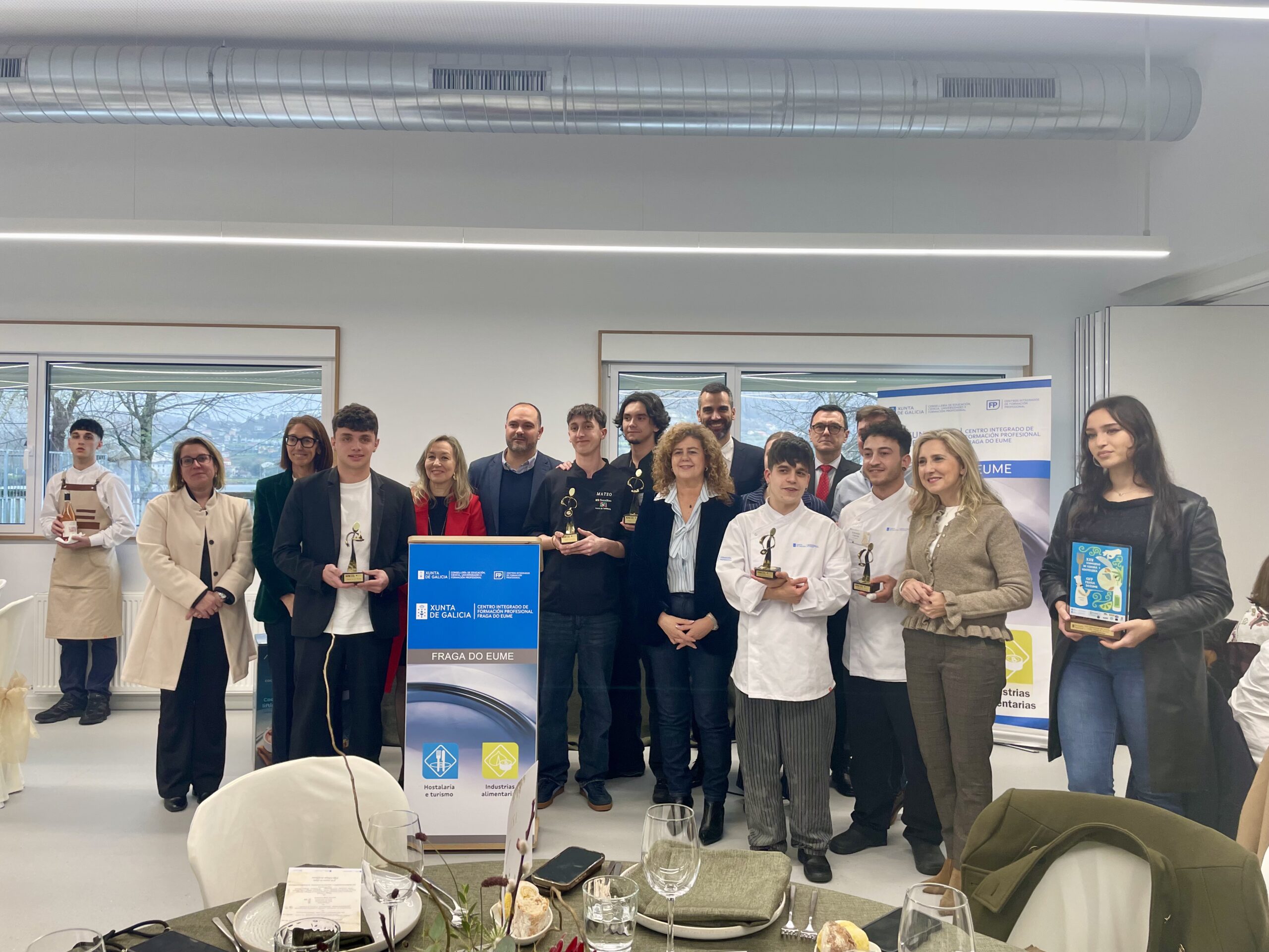 El IES Sanxillao y el IES Ramón Caamaño triunfan en el XXV Concurso de Cociña e Coctelería del CIFP Fraga do Eume