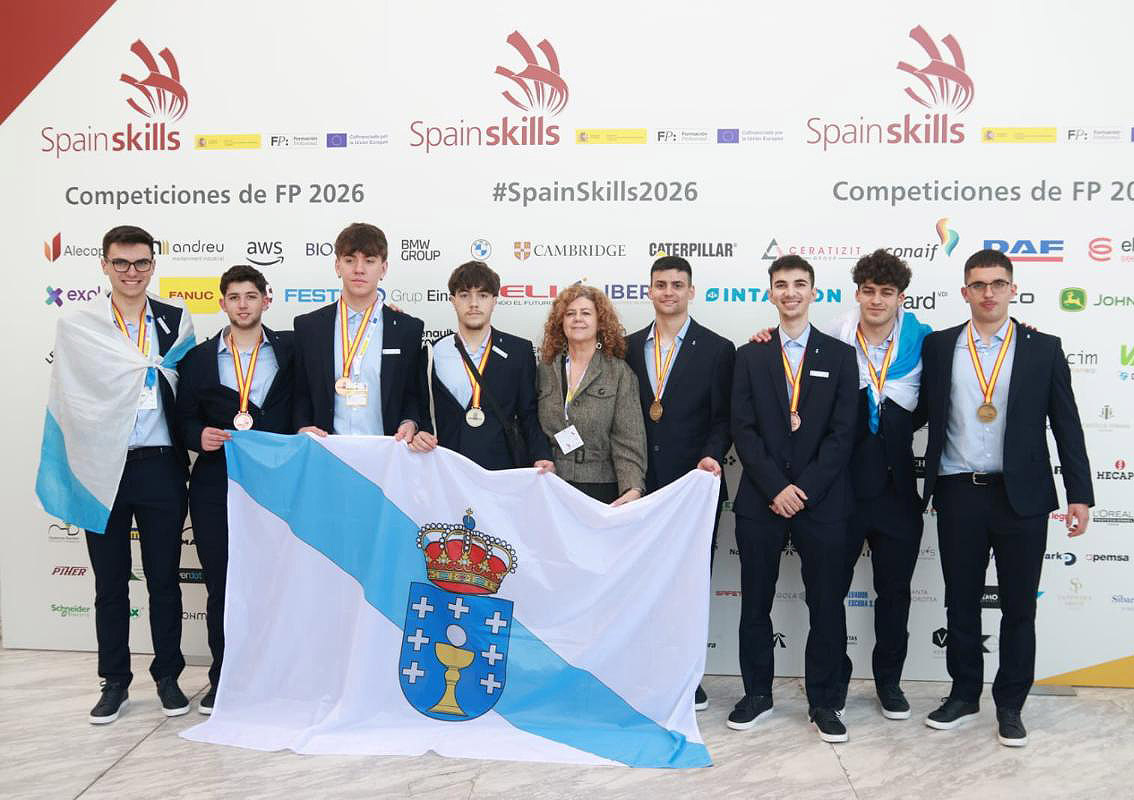 La FP gallega demuestra su calidad al alzarse con siete medallas en el campeonato SpainSkills