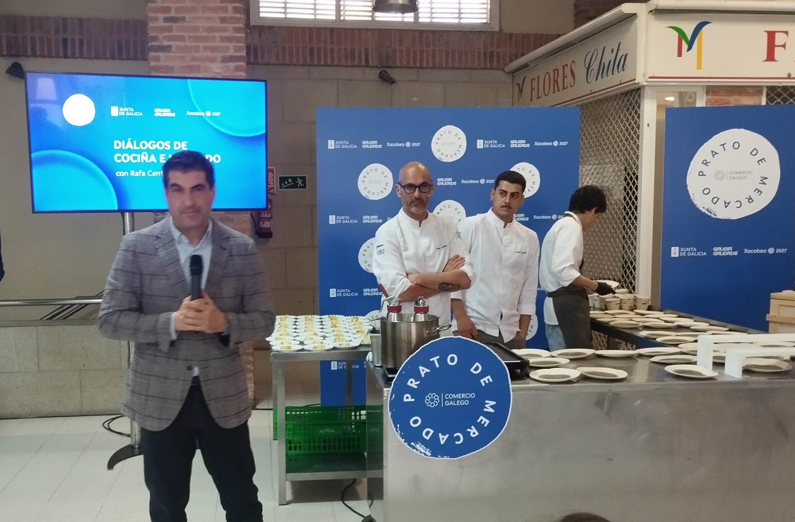 El programa Prato de Mercado, protagonista en la plaza de abastos del Calvario vigués