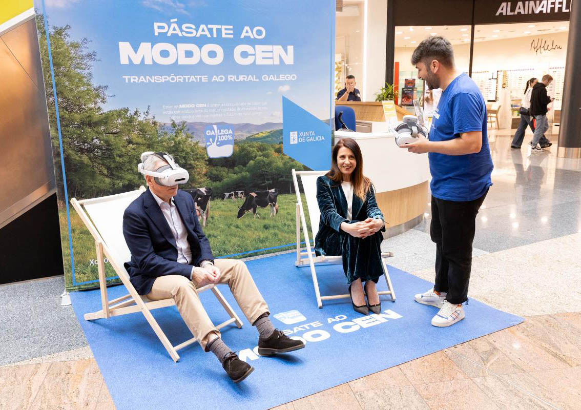 La Xunta promociona la leche ‘Gallega 100%’ en los centros comerciales