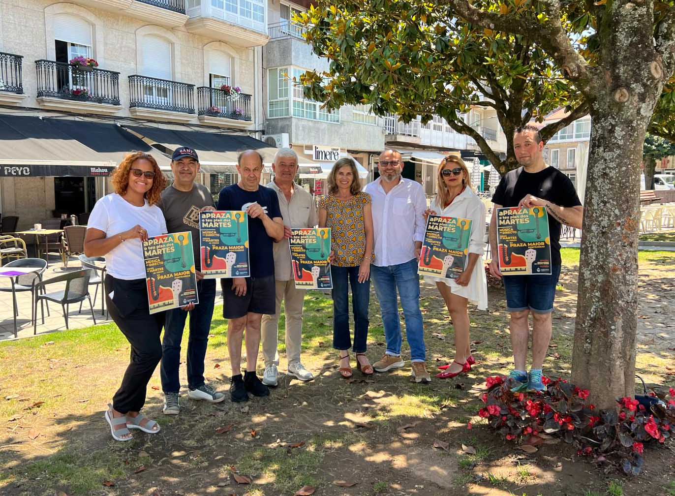 Ponteareas lanza “aPraza”, un ciclo musical para llenar de vida la Praza Maior los martes de verano