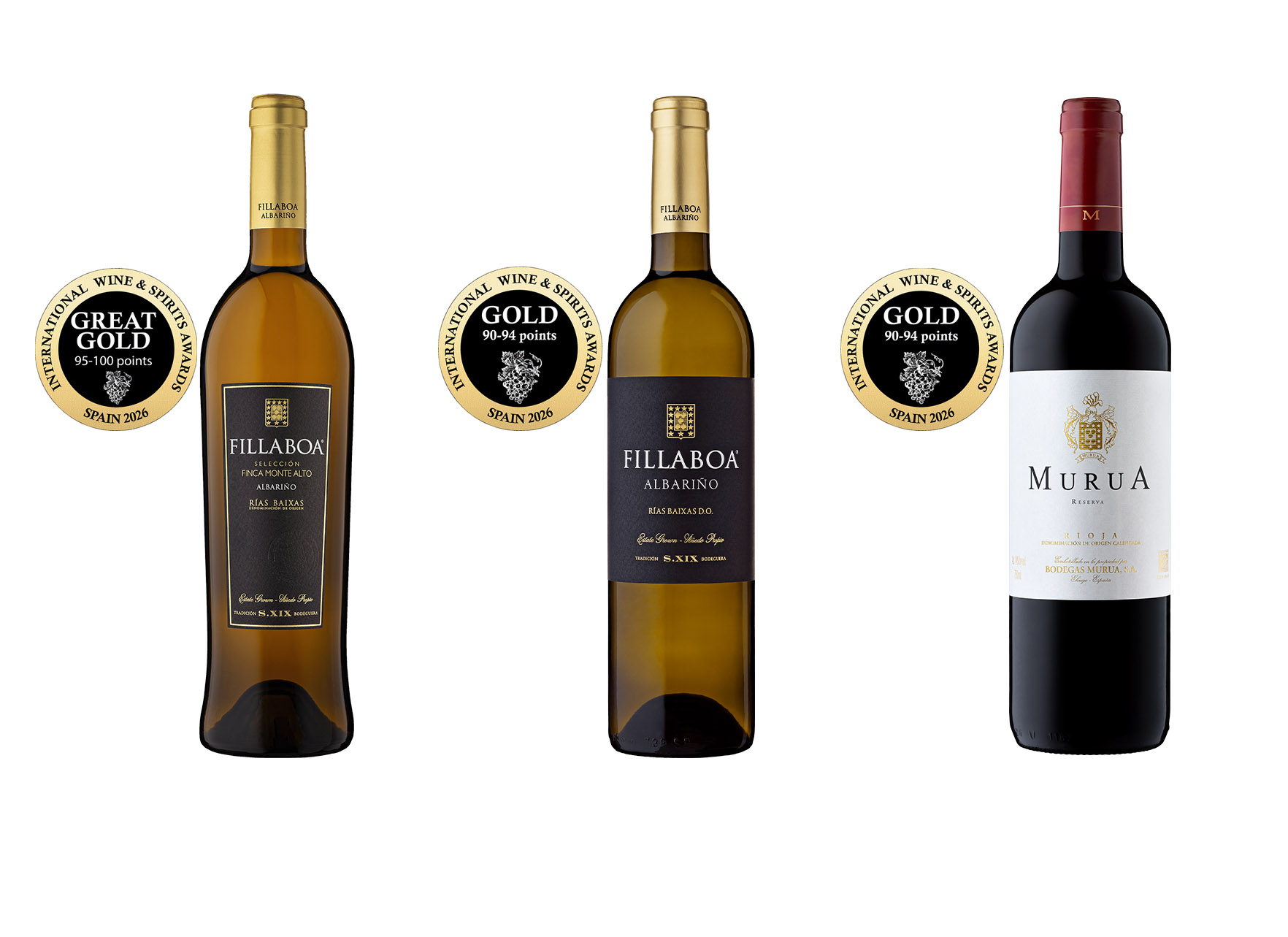 Fillaboa suma un Gran Oro y un Oro en Wine & Spirits Awards 2026