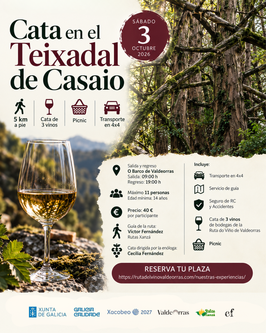La Asociación Ruta do Viño Valdeorras llena octubre de actividades en torno al vino, la naturaleza y el patrimonio